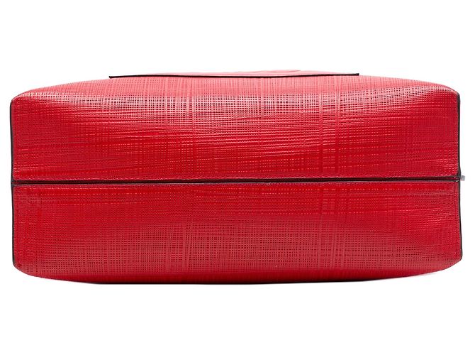 Borsa Shopper Tote Anagram in pelle rossa LOEWE Rosso - vista 3