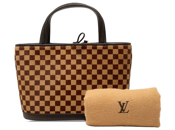 Borsa Louis Vuitton Damier Sauvage Impala Marrone - vista 7