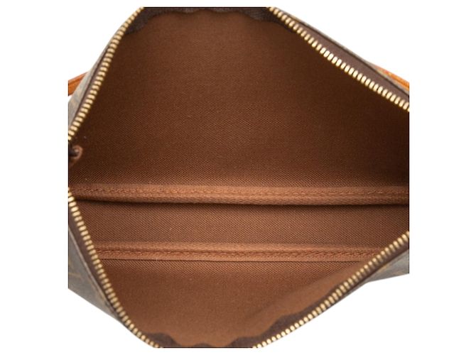 Borsa a tracolla Louis Vuitton Monogram Pochette Accessoires Marrone - vista 4