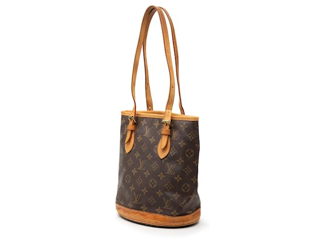 Petit Bucket Monogram Louis Vuitton Marrone - vista 2