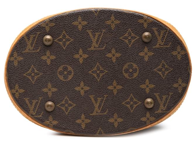 Petit Bucket Monogram Louis Vuitton Marrone - vista 3