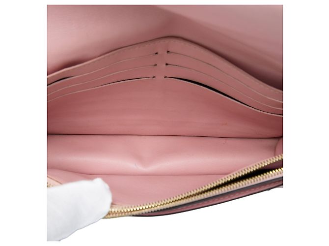Borsa a tracolla Louis Vuitton Monogram Flore Wallet On Chain Marrone - vista 4