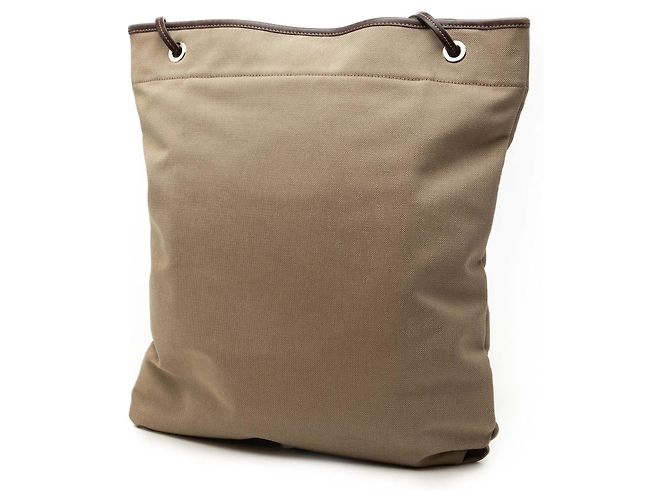 Borsa a tracolla Prada in tela Canapa logo beige - vista 2