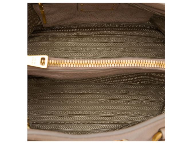 Borsa Tote Satchel Convertible Aperta Prada Vitello Phenix marrone - vista 4