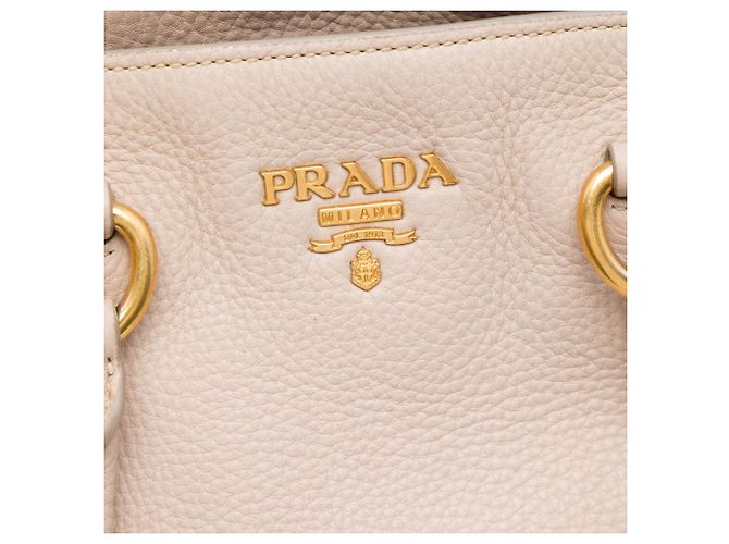 Borsa Tote Satchel Convertible Aperta Prada Vitello Phenix marrone - vista 5