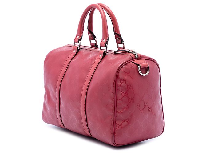 Borsa Boston Joy Gucci Medium Stampa GG Rossa Rosso - vista 2