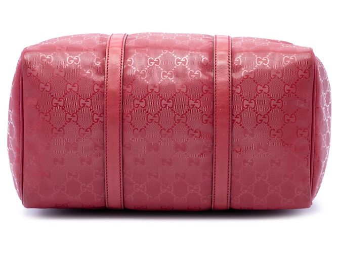 Borsa Boston Joy Gucci Medium Stampa GG Rossa Rosso - vista 3