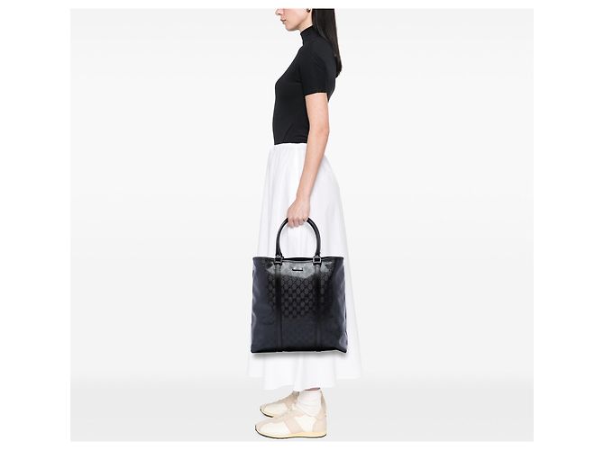 Tote Verticale Gucci GG Stampata Nera Nero - vista 6