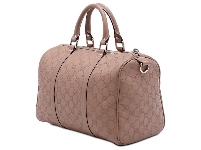 Borsa Boston Gucci Medium Guccissima Joy Marrone - vista 2