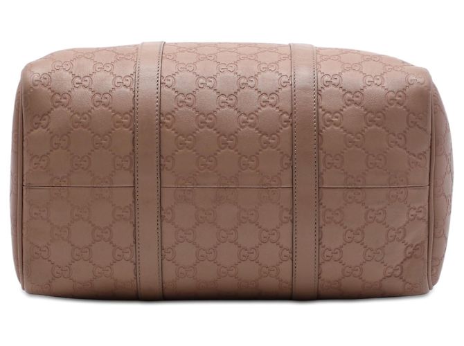 Borsa Boston Gucci Medium Guccissima Joy Marrone - vista 3
