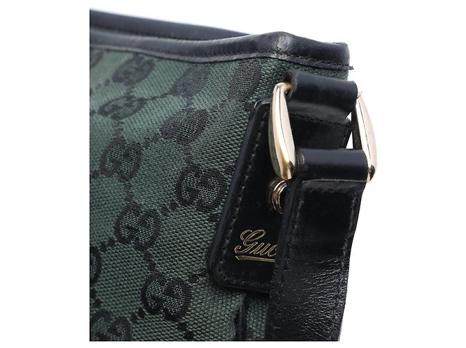 Borsa a tracolla Gucci GG Canvas Abbey D Ring Verde - vista 6