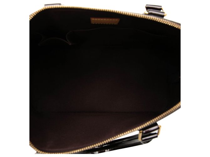Borsa Louis Vuitton Monogram Vernis Alma GM Viola Porpora - vista 4