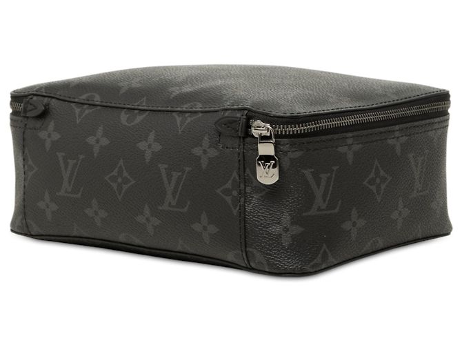Borsa a Mano Louis Vuitton Monogram Eclipse Toilet Pouch GM Nera Nero - vista 3
