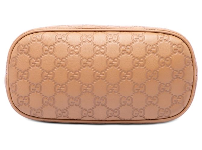 Borsa Mini Guccissima Dome marrone Gucci - vista 3