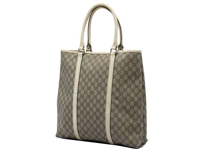 Tote Verticale Gucci GG Supreme Joy bianca Bianco - vista 2