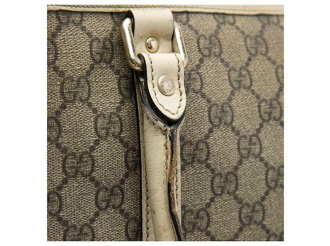 Tote Verticale Gucci GG Supreme Joy bianca Bianco - vista 5