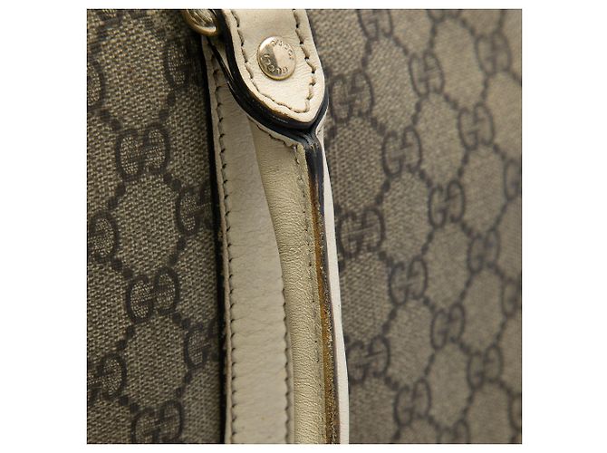 Tote Verticale Gucci GG Supreme Joy bianca Bianco - vista 7