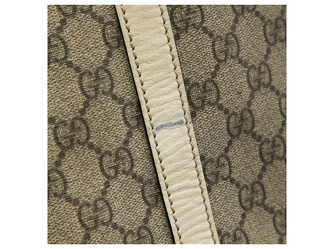Tote Verticale Gucci GG Supreme Joy bianca Bianco - vista 8