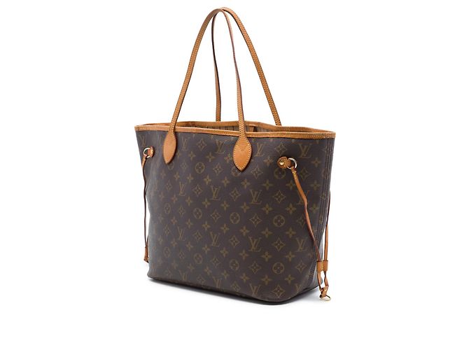 Borsa Tote Louis Vuitton Monogram Neverfull MM Marrone - vista 2