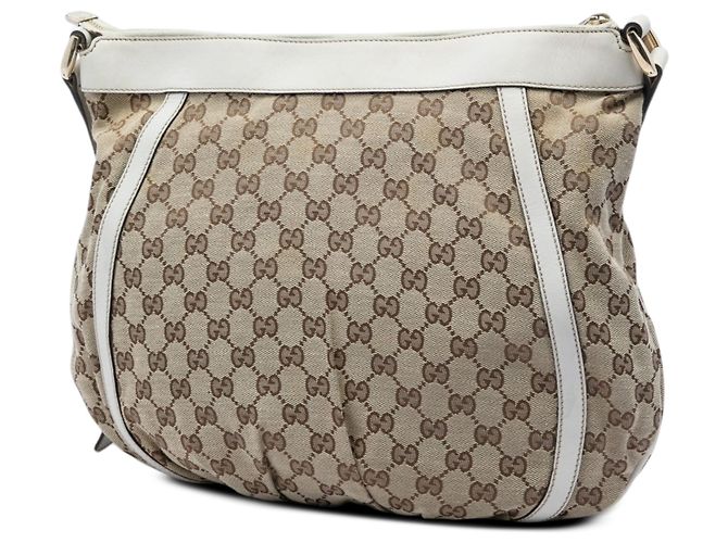 Borsa a tracolla Gucci GG Canvas Abbey D Ring Beige - vista 2