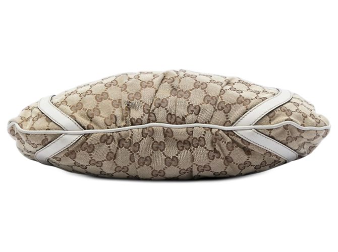 Borsa a tracolla Gucci GG Canvas Abbey D Ring Beige - vista 3