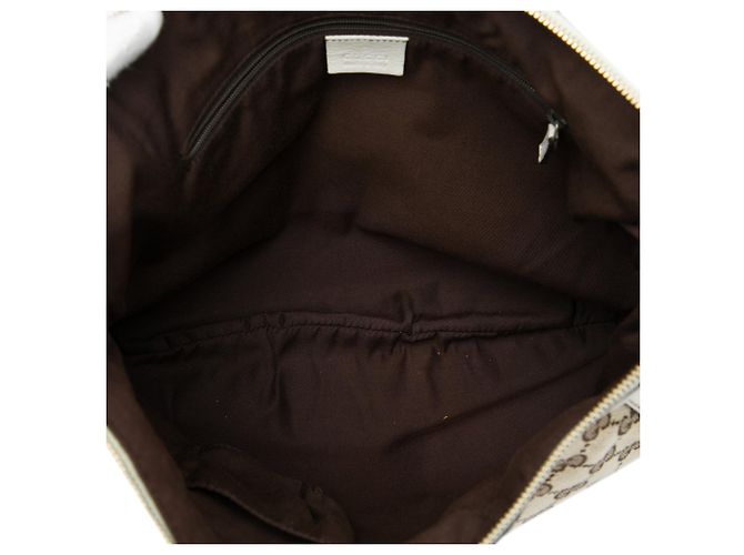 Borsa a tracolla Gucci GG Canvas Abbey D Ring Beige - vista 4