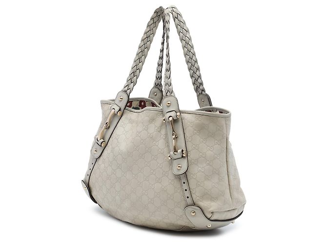 Borsa a tracolla Gucci Guccissima Horsebit Pelham Marrone - vista 2