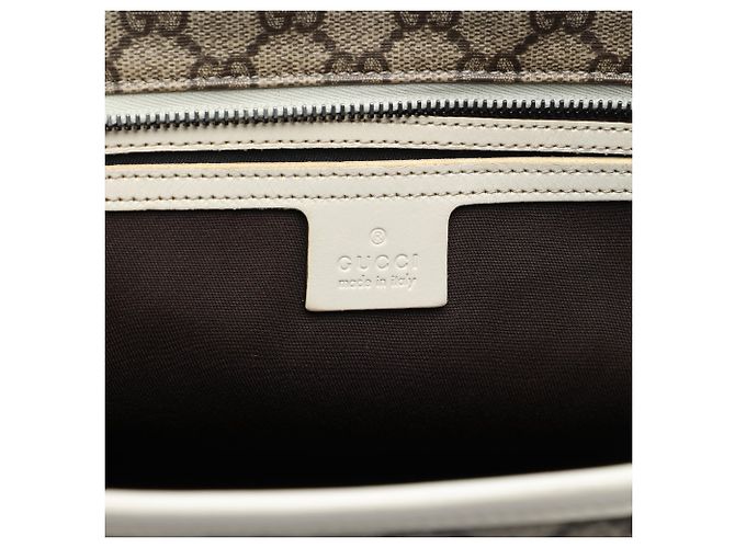 Tote Gucci Medium GG Supreme Bianco - vista 5