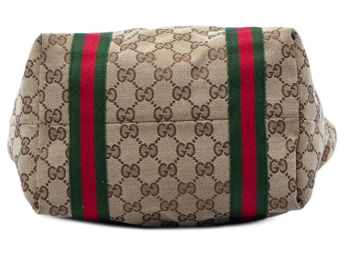 Tote Gucci GG Canvas Web Jolicoeur Bianco - vista 3
