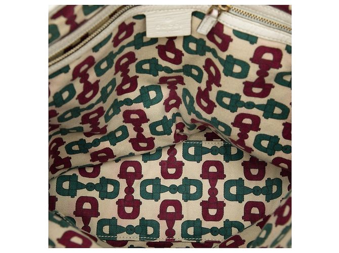 Tote Gucci GG Canvas Web Jolicoeur Bianco - vista 4