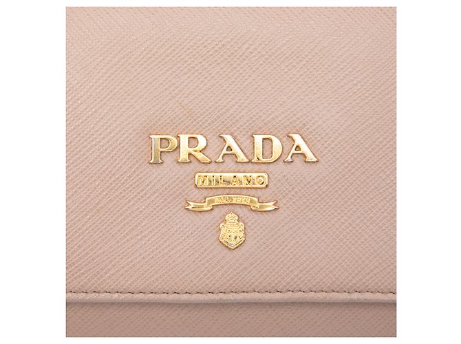 Prada Saffiano Wallet on Chain Crossbody Bag Beige - Ansicht 5