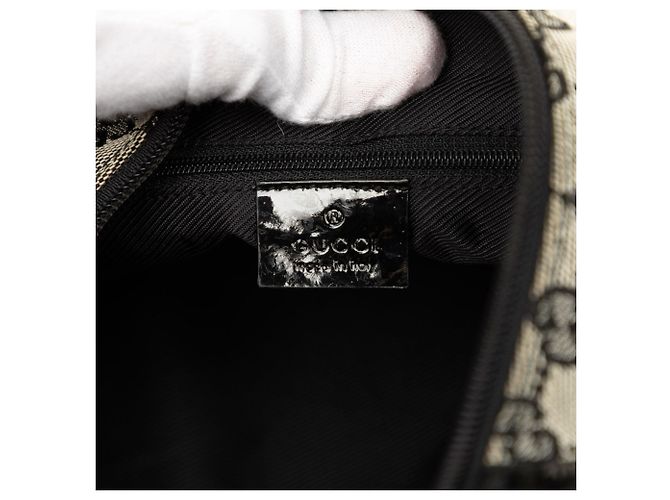 Borsa a tracolla Gucci GG Canvas nera Nero - vista 5