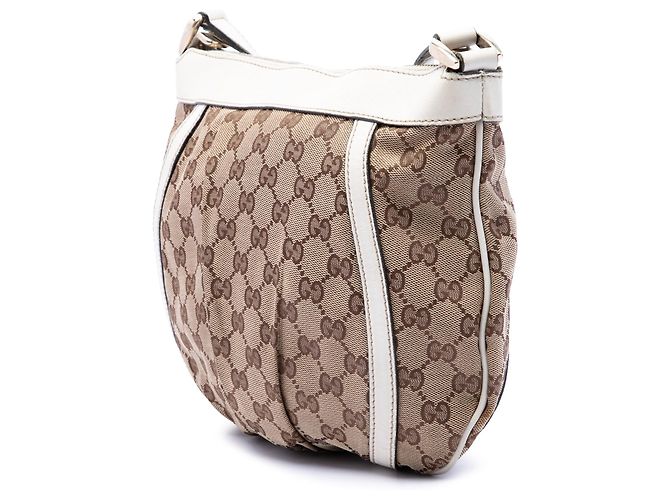Borsa a tracolla Gucci GG Canvas Abbey D Ring Beige - vista 2