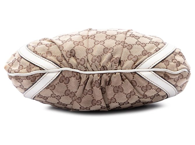 Borsa a tracolla Gucci GG Canvas Abbey D Ring Beige - vista 3
