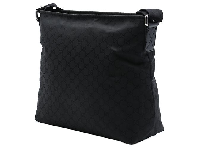 Borsa a tracolla Gucci GG in nylon nera Nero - vista 2