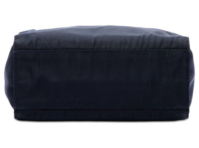Borsa a mano Prada Tessuto blu con manico in metallo - vista 3