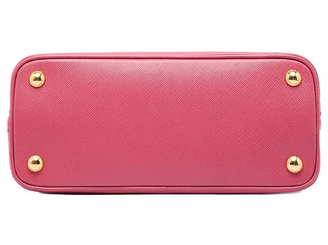 Prada Small Saffiano Lux Promenade Satchel Rosa Pink - Ansicht 3