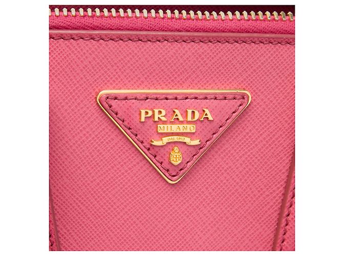 Prada Small Saffiano Lux Promenade Satchel Rosa Pink - Ansicht 5