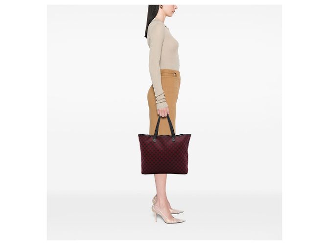 Tote Gucci GG Canvas rosso - vista 6