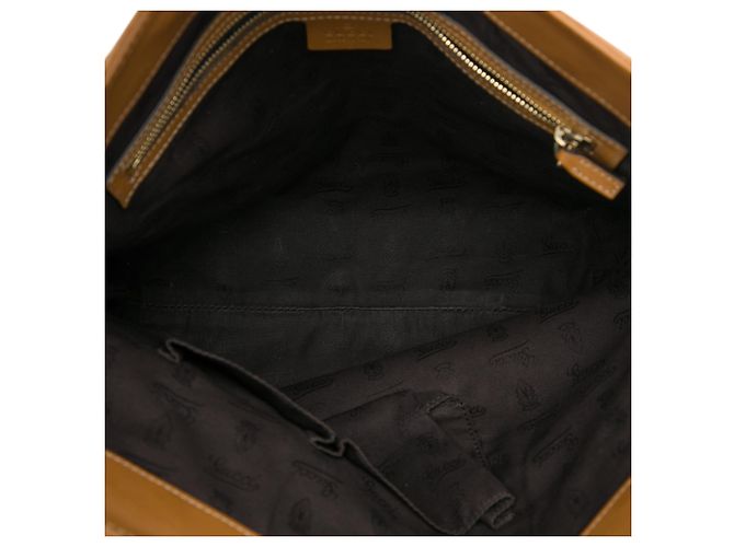 Borsa Tote Gucci Medium Guccissima GG Charm Marrone - vista 4