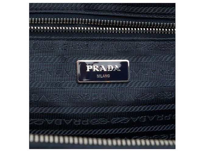 Borsa business Prada Saffiano blu - vista 5
