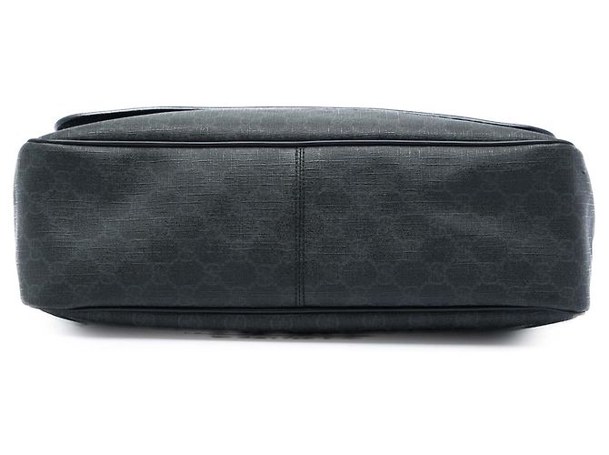 Borsa a tracolla con patta Gucci GG Supreme Nera Nero - vista 3