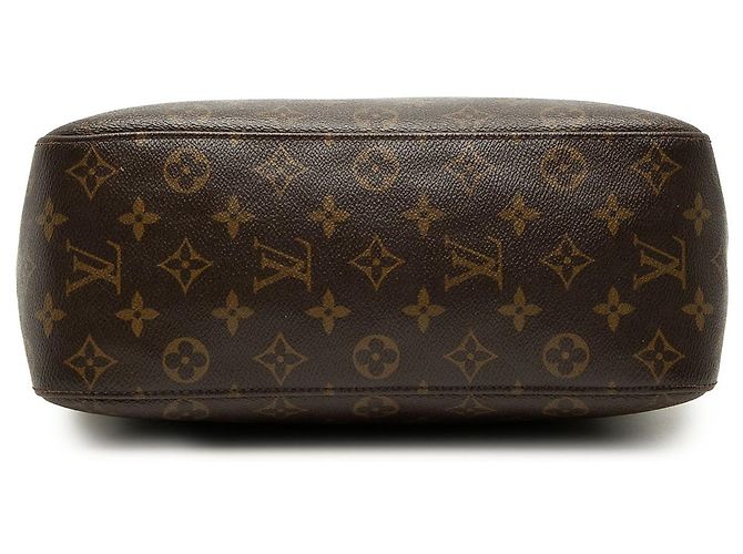 Borsa a tracolla Louis Vuitton Monogram Looping GM Marrone - vista 3
