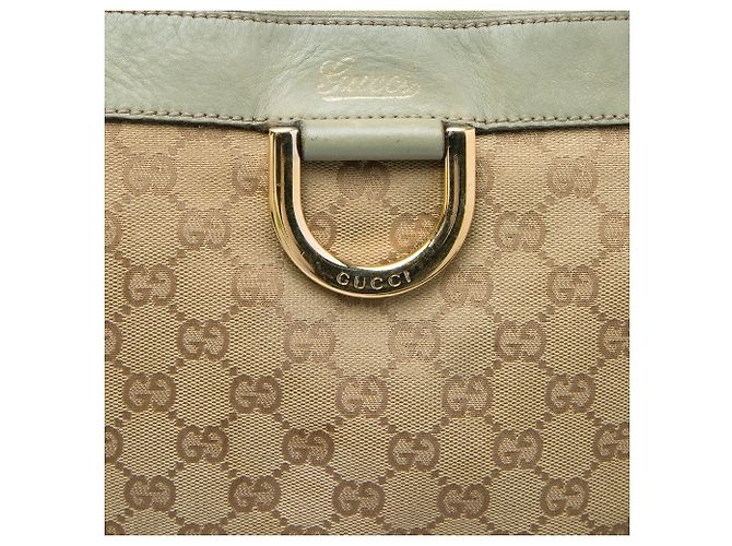 Borsa a Tracolla Gucci GG Canvas Abbey D Ring Verde - vista 5