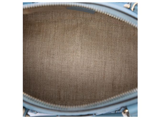 Sac à main Dome Mini Microguccissima Gucci Bleu - vue 4