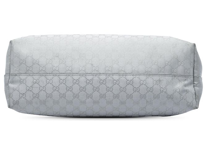 Borsa Satchel Gucci GG Canvas Grigia Grigio - vista 3