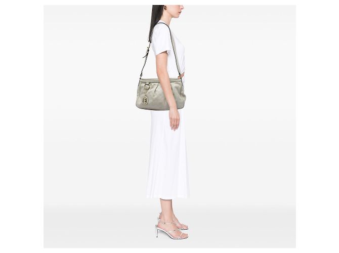 Borsa a tracolla Gucci Guccissima Sukey bianca Bianco - vista 5