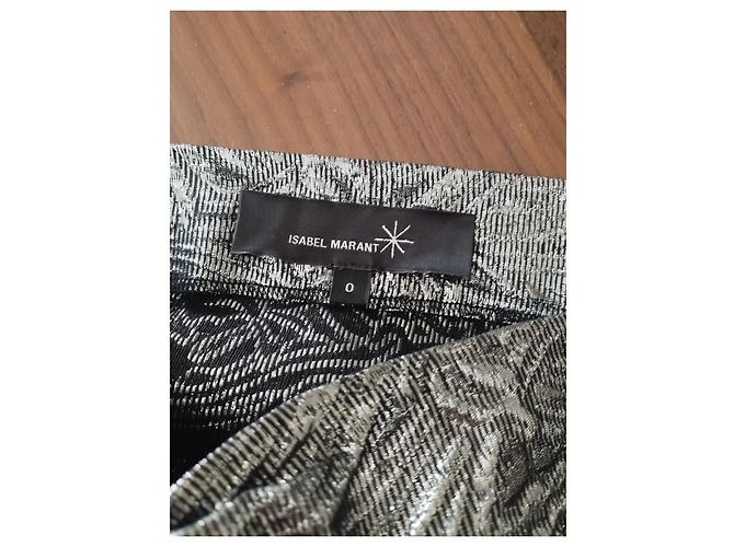 Isabel Marant Metallic-Silber Kleid mit Drapierung Metallisch - Ansicht 5