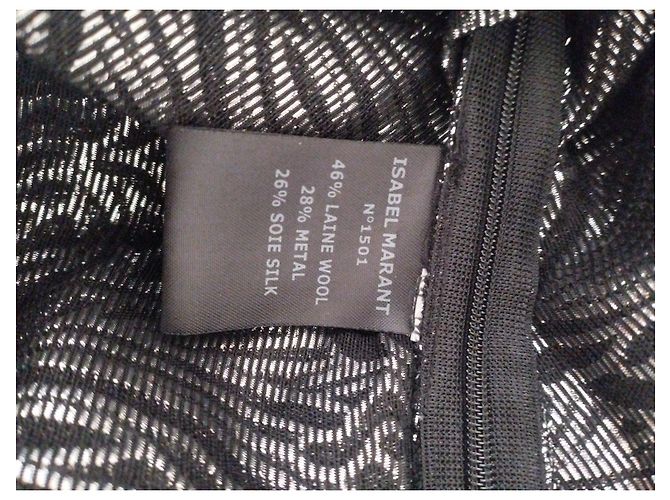 Isabel Marant Metallic-Silber Kleid mit Drapierung Metallisch - Ansicht 6