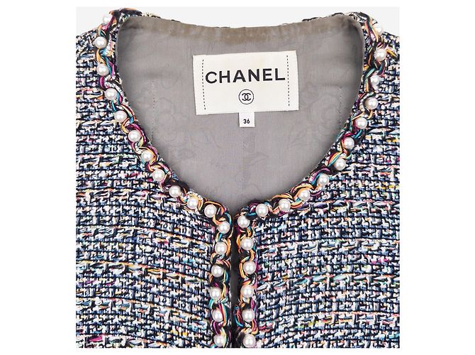 Chanel by Karl Lagerfeld SS17 Tweed-Weste mit Perlenbesatz - Ansicht 3